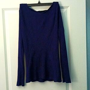 Cobalt blue Lane Bryant sweater blouse size 14/16
